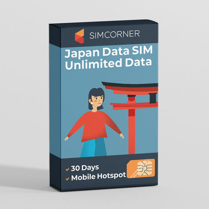 Prepaid SIM Card for Japan - Docomo Unlimited Data - SimCorner