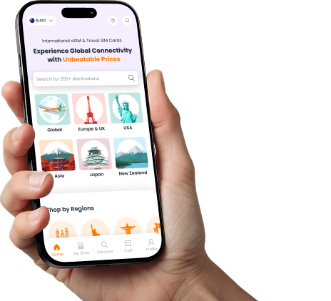 SimCorner App to manage and top-up undefined eSIM data instantly.