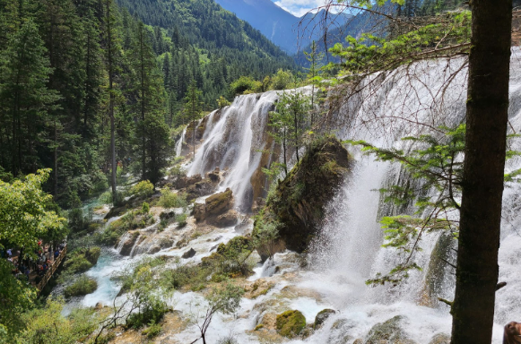 Unveiling the Majesty: Jiuzhaigou Valley's Scenic Waterfalls