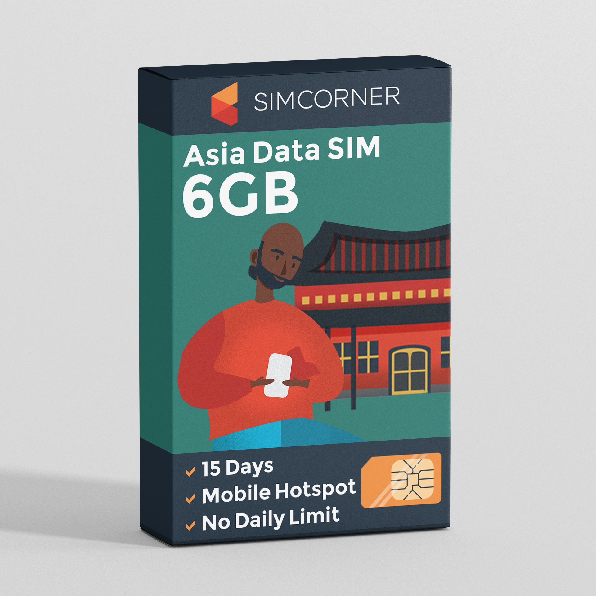 15 Day Asia Sim Card (6GB) I SimCornerAustralia
