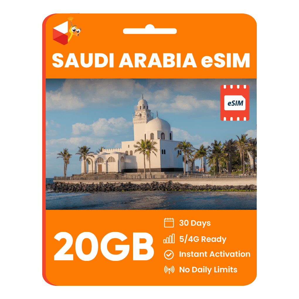 Saudi Arabia Data eSIM - SimCorner