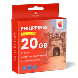 Philippines Data SIM Card (31 Day - 20GB)