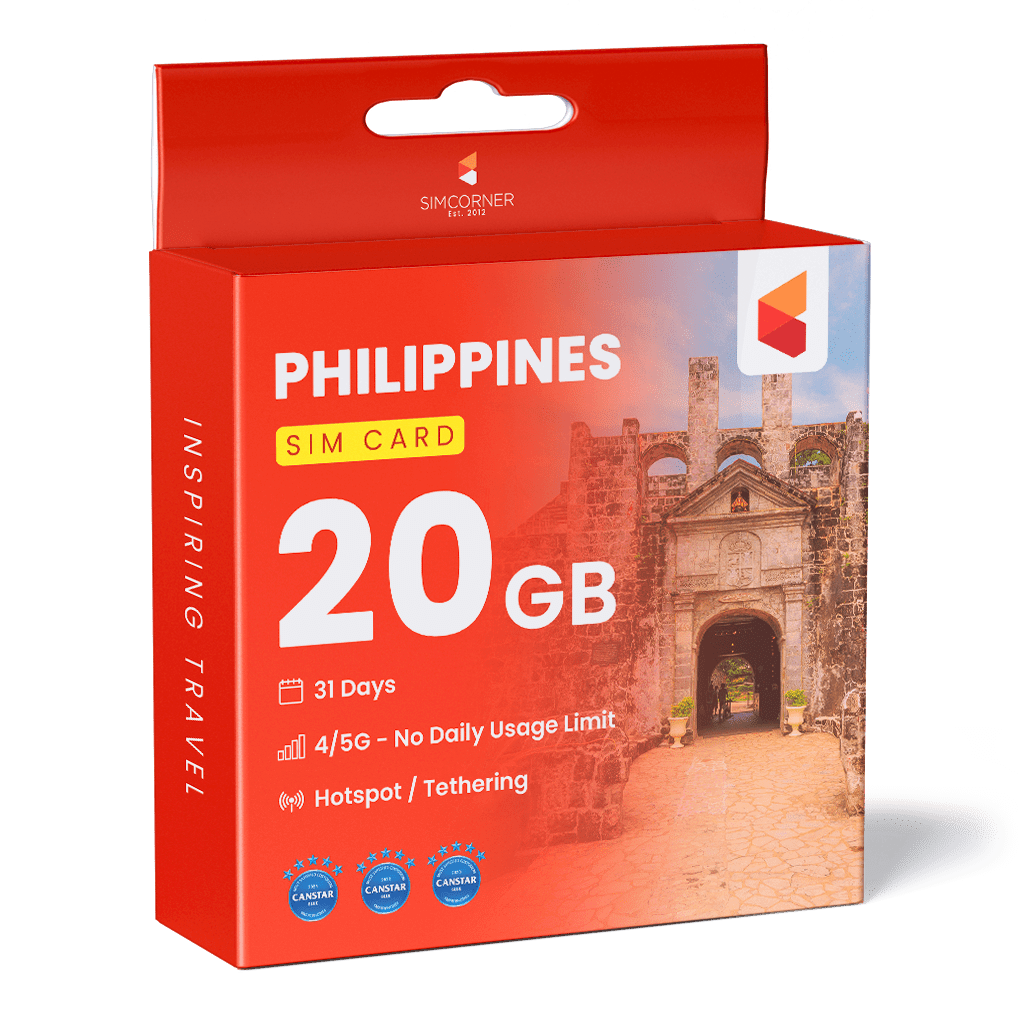 Philippines Data SIM Card (31 Day - 20GB) - SimCorner