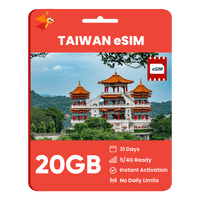 Thumbnail for [eSIM] Taiwan Data eSIM (20GB - 31 Days) - SimCorner