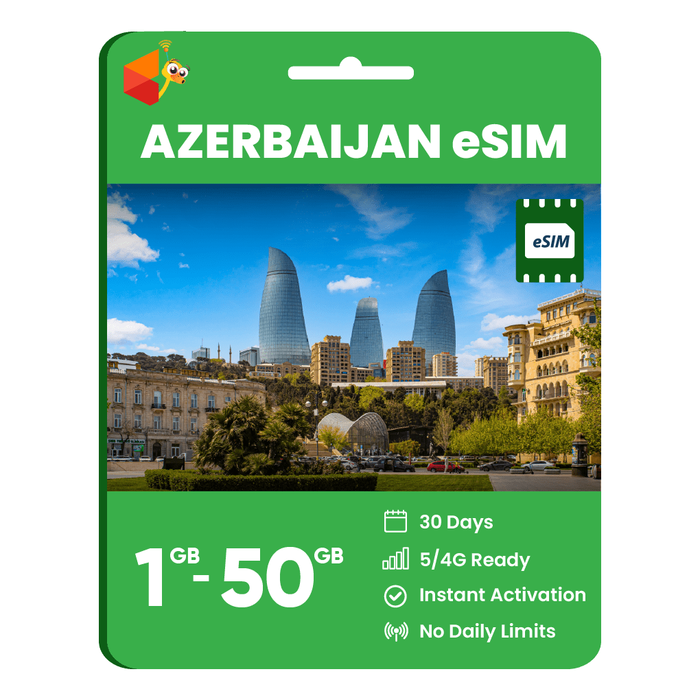 Azerbaijan Data eSIM - SimCorner