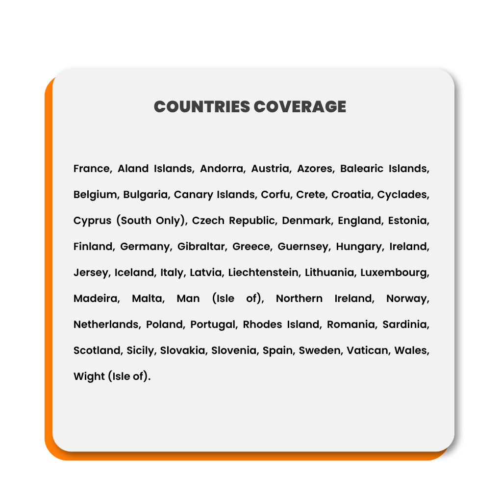 France & European Sim Card (30GB)