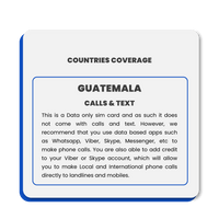Thumbnail for Guatemala Data SIM Card(12GB) - SimCorner