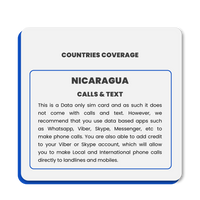 Thumbnail for Nicaragua Data SIM Card(12GB)