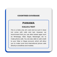 Thumbnail for Panama Data SIM Card(12GB)
