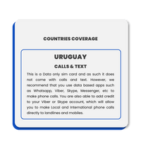 Thumbnail for Uruguay Data SIM Card(12GB) - SimCorner