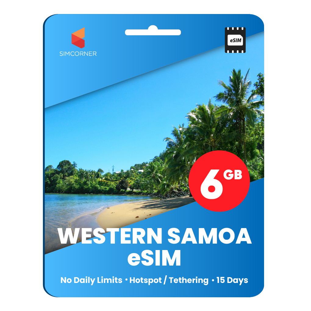 [eSIM] Western Samoa Data eSIM (6GB - 15 Days)