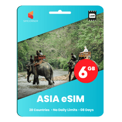 [eSIM] Asia Travel eSIM (6GB - 8 Days)