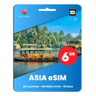 [eSIM] Asia Travel SIM (6GB - 15 Days)