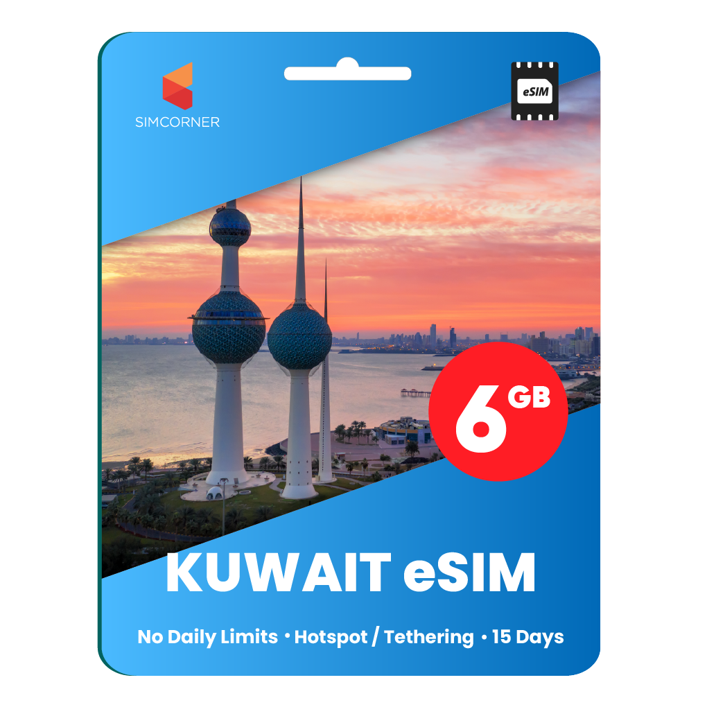 [eSIM] Kuwait Data eSIM (6GB - 15 Days)