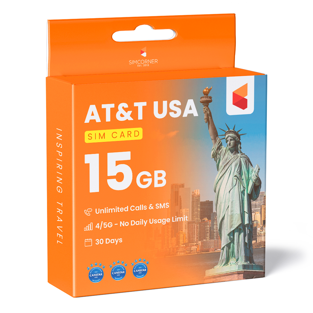 Prepaid US Sim Card 15GB (ATT)
