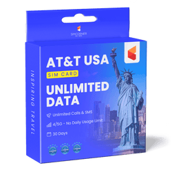 AT&T Unlimited MAX Plus SIM (USA, Canada, Mexico)