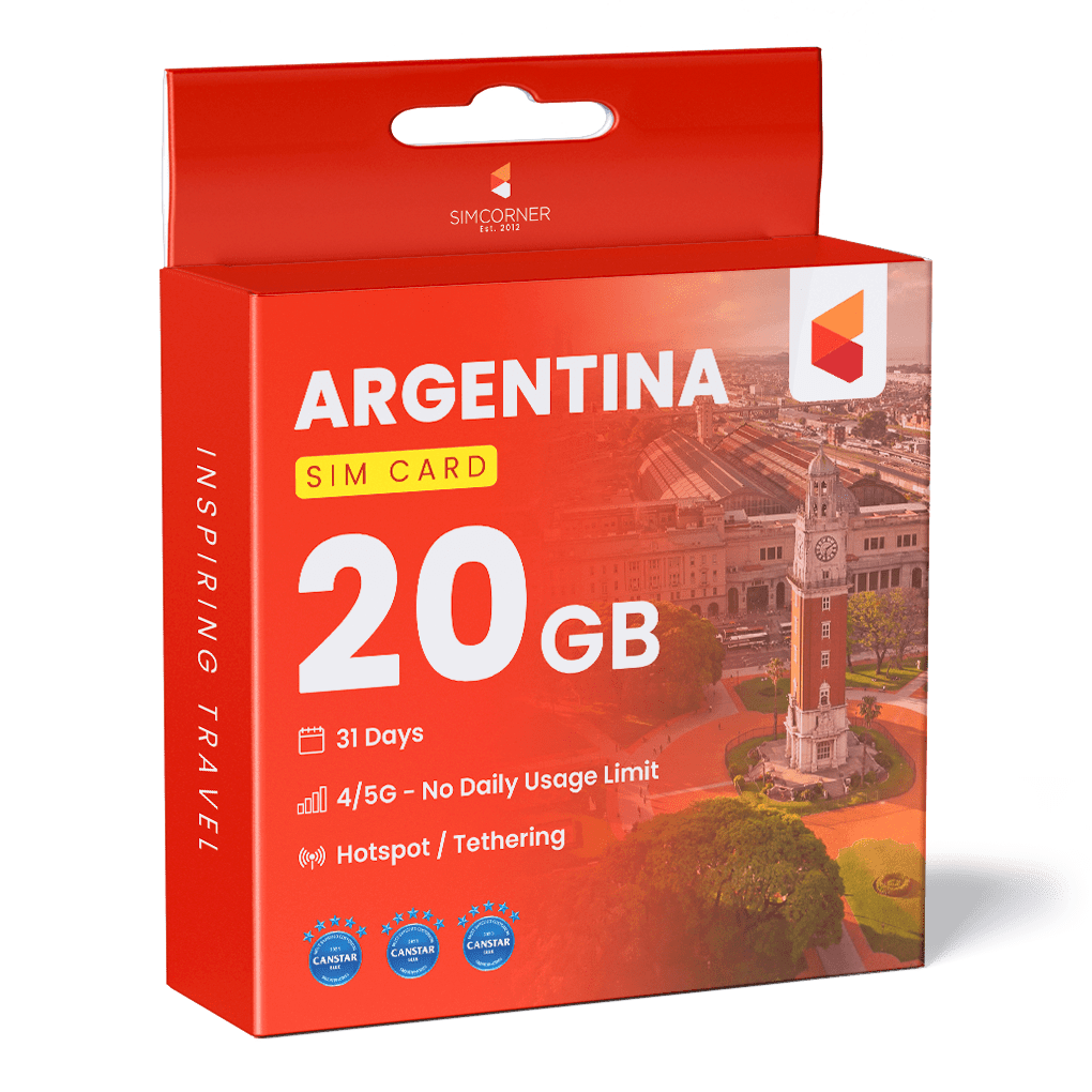 Argentina Data SIM Card (31 Day - 20GB) - SimCorner