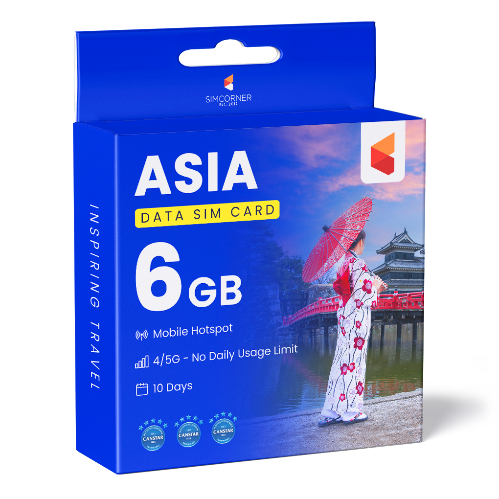 10 day Asia Sim Card (6GB)