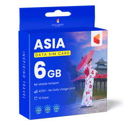 10 day Asia Sim Card (6GB)