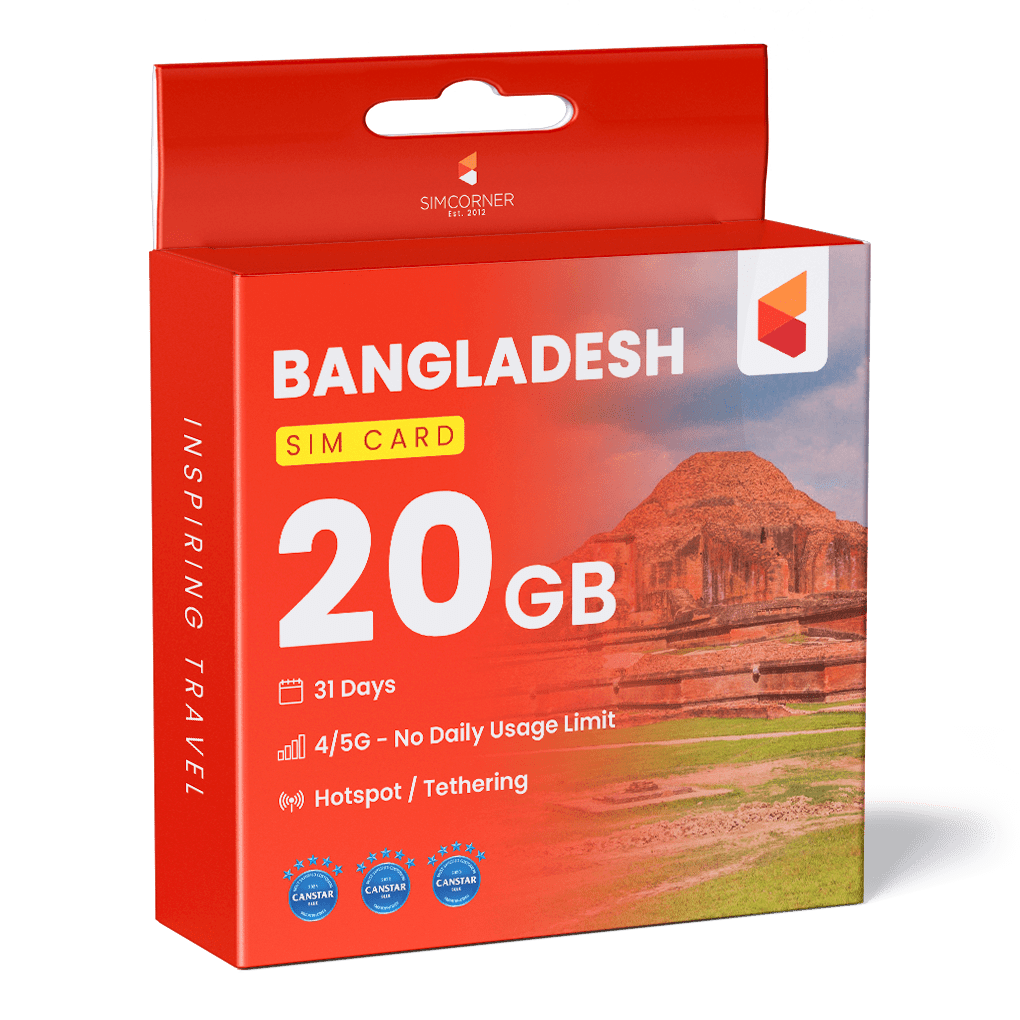 Bangladesh Data SIM Card (31 Day - 20GB) - SimCorner