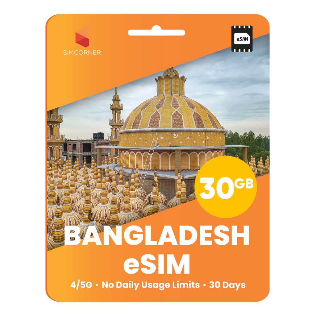 Bangladesh eSIM: 30GB - 30 Days - SimCorner