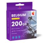 Belgium Travel Sim Card 200GB