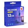 Belgium Travel Sim Card (12GB)