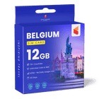 Belgium Travel Sim Card (12GB)