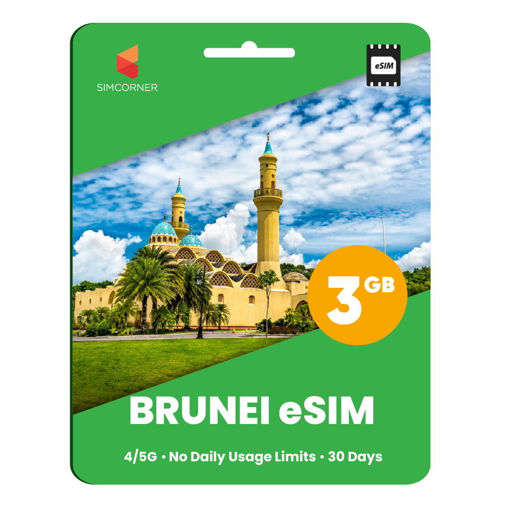 Brunei eSIM: 3GB - 30 Days