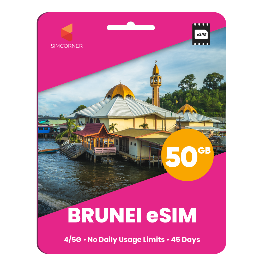 Brunei eSIM: 50GB - 45 Days