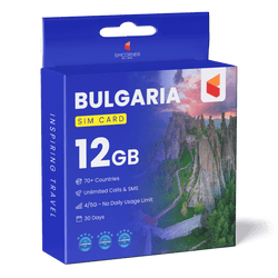 Bulgaria Travel Sim Card (12GB)