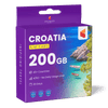 Croatia Travel Sim Card 200GB