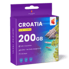 Croatia Travel Sim Card 200GB