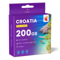 Croatia Travel Sim Card 200GB