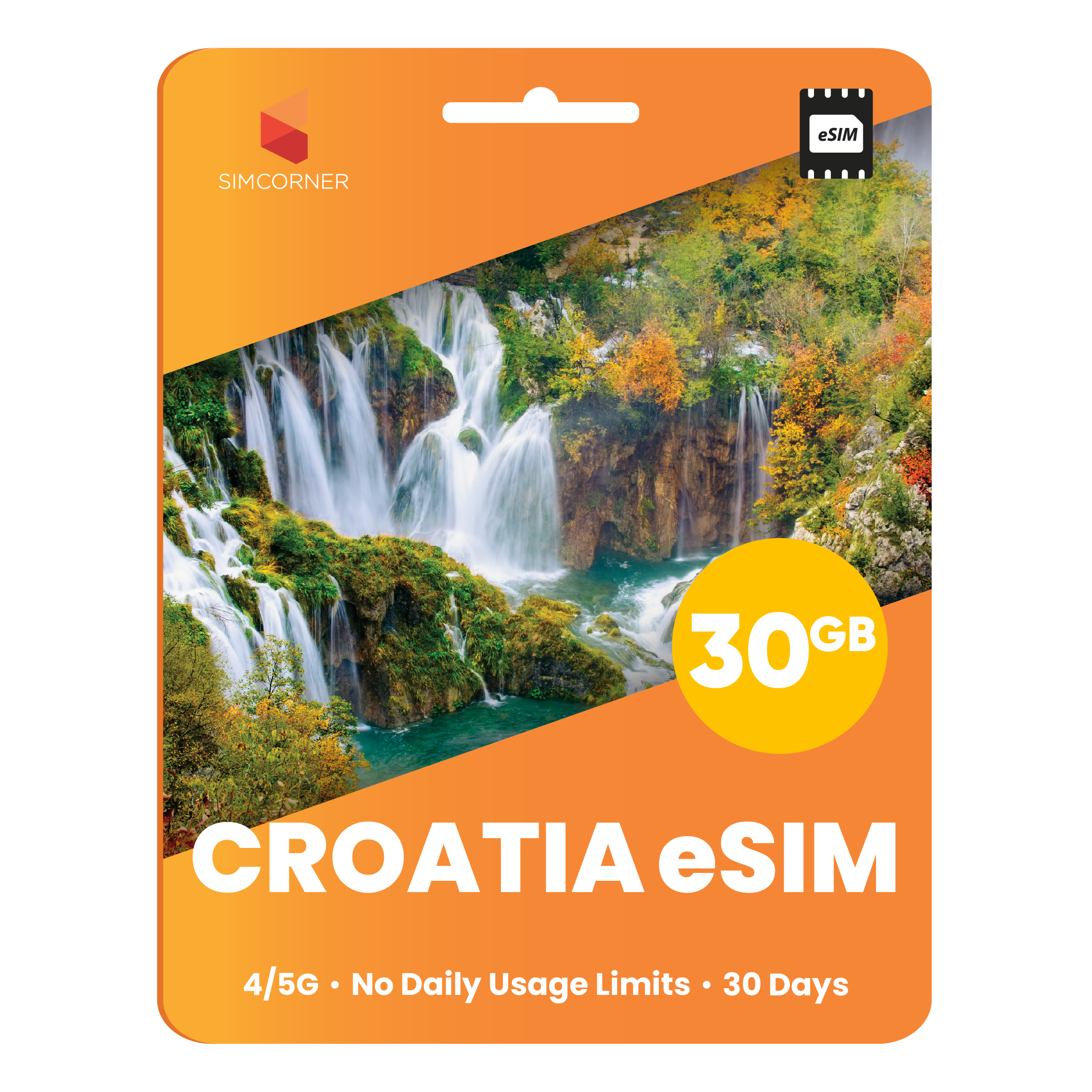 Croatia eSIM: 30GB - 30 Days - SimCorner