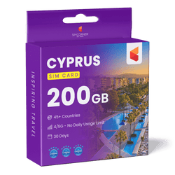 Cyprus Travel Sim Card 200GB