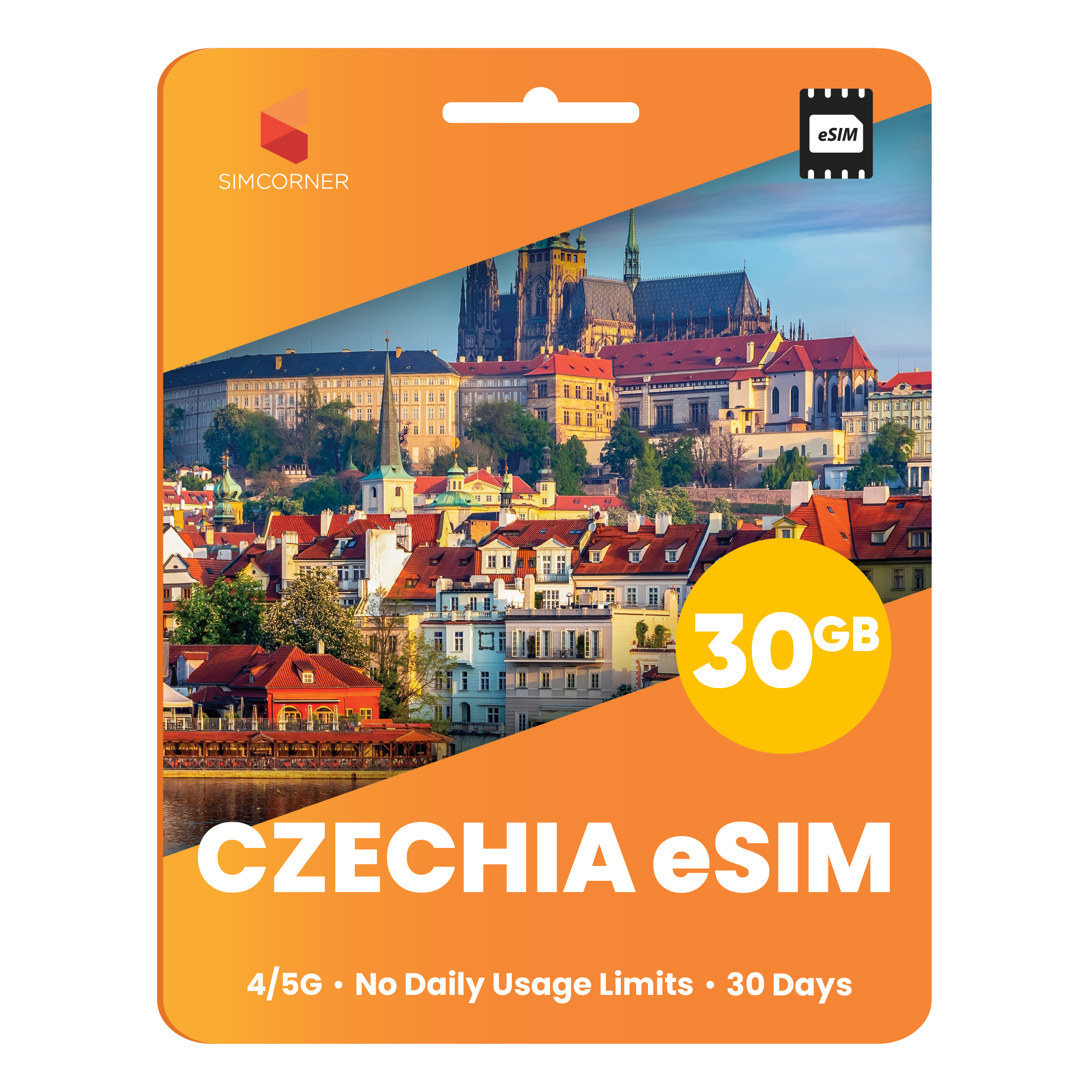 Czech Republic eSIM: 30GB - 30 Days