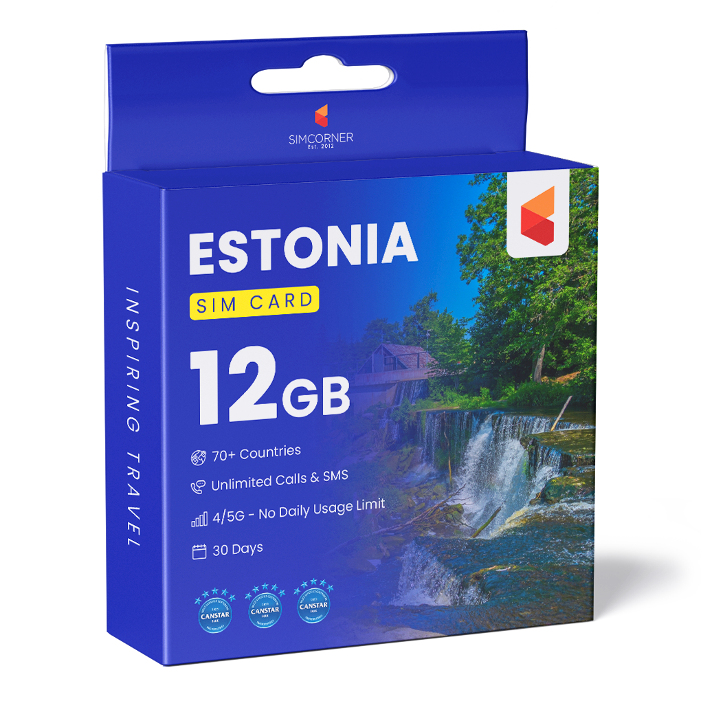 Estonia Travel Sim Card (12GB) | SimCorner