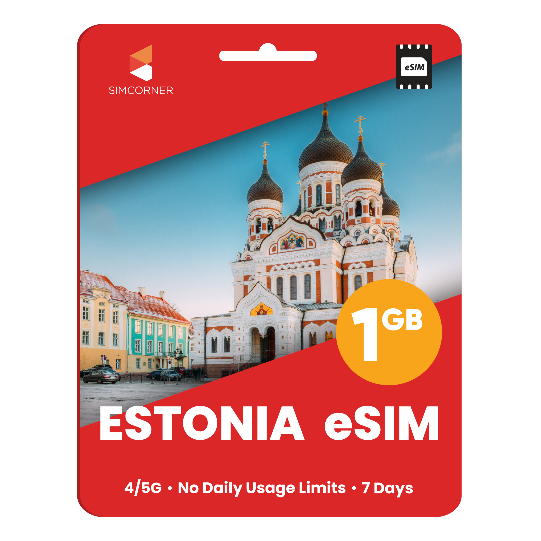 Estonia eSIM: 1GB - 7 Days