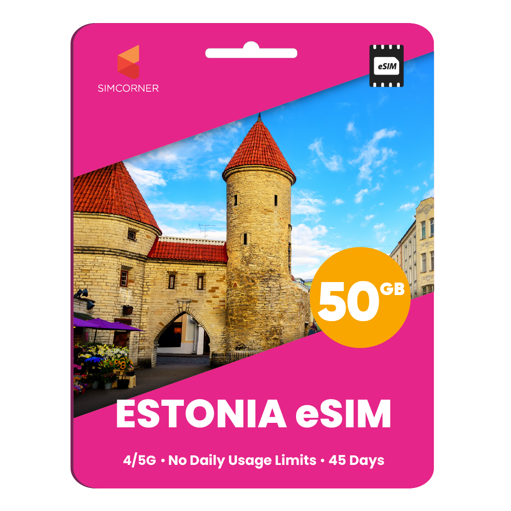 Estonia eSIM: 50GB - 45 Days