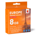 Europe Orange Holiday Sim (14 Days - 8GB)
