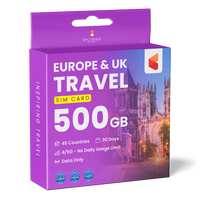 Thumbnail for Data SIM for Europe & UK Travel (500GB)