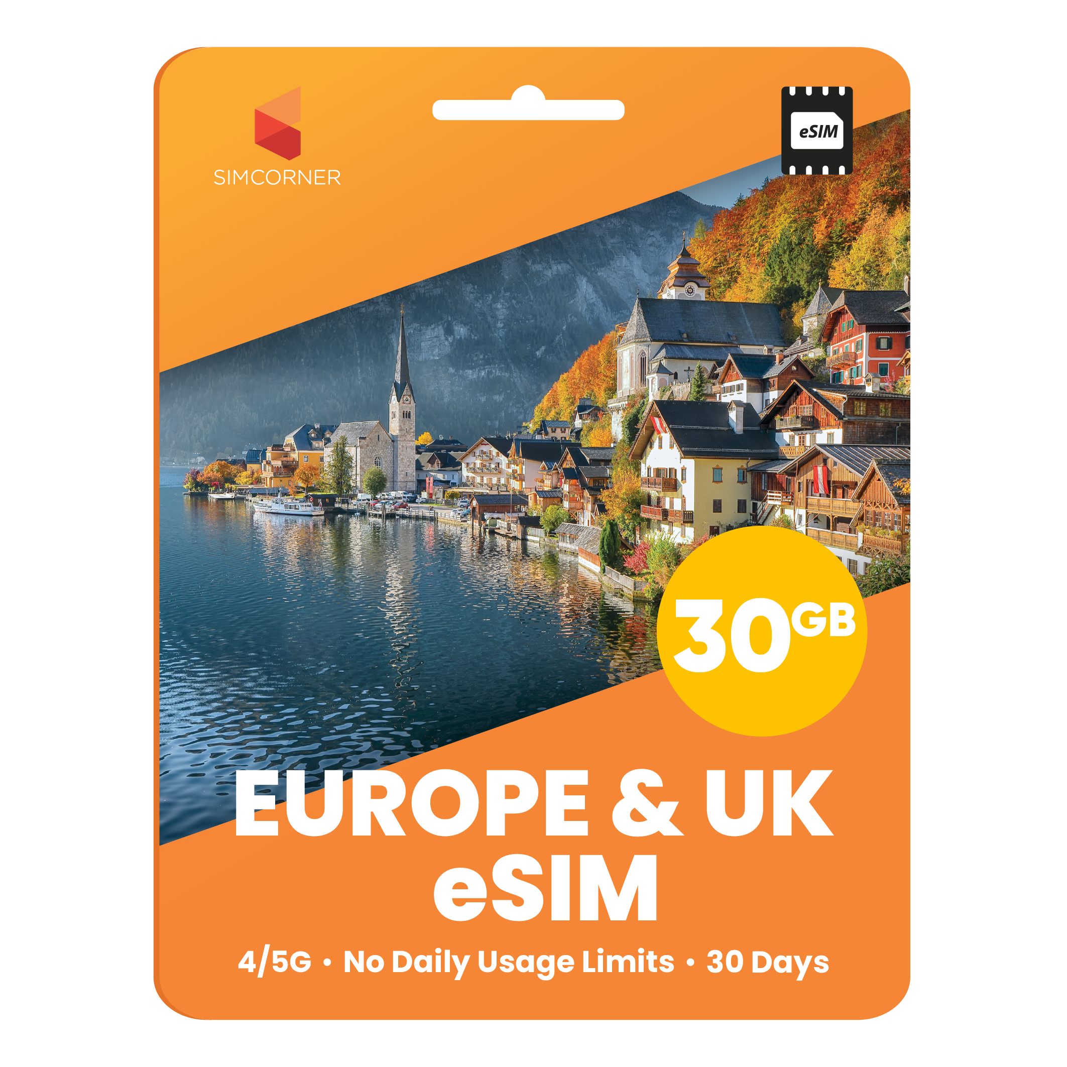 [eSIM] United Kingdom eSim Card (30GB) - SimCorner