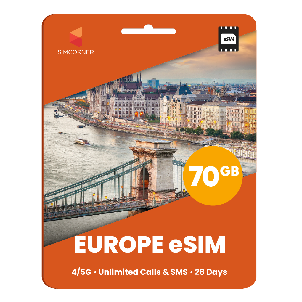 [eSIM] Europe Orange (28 Days - 70GB) | SimCorner