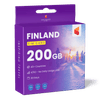 Finland Travel Sim Card 200GB