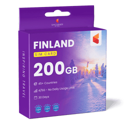 Finland Travel Sim Card 200GB