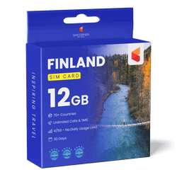 Finland Travel Sim Card (12GB)
