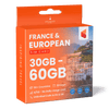 France & European Sim Card (30GB/60GB)