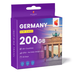 Germany Travel Sim Card 200GB
