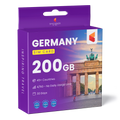 Germany Travel Sim Card 200GB